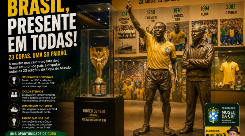 Exposição interativa sobre a Seleção Brasileira é opção de lazer imperdível para moradores de Osasco e região Exposição interativa sobre a Seleção Brasileira é opção de lazer imperdível para moradores de Osasco e região