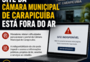 Site da Câmara de Carapicuiba fica fora do ar e dificulta acesso da população