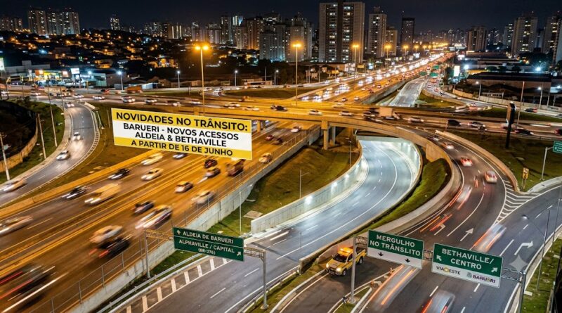 Novidade no trânsito: Barueri ganha novos acessos na região da Aldeia e Bethaville a partir do dia 16 Novidade no trânsito: Barueri ganha novos acessos na região da Aldeia e Bethaville a partir do dia 16