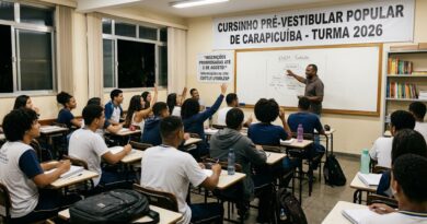 Prefeitura de Carapicuíba prorroga inscrições para o Cursinho Pré-Vestibular 2026