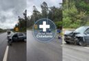 Acidente e óleo na pista causam lentidão no km 68 da Raposo Tavares, sentido interior Acidente e óleo na pista causam lentidão no km 68 da Raposo Tavares, sentido interior