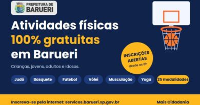 Secretaria de esportes de Barueri abriu inscrições gratuitas para mais de 25 atividades físicas e esportivas Secretaria de esportes de Barueri abriu inscrições gratuitas para mais de 25 atividades físicas e esportivas