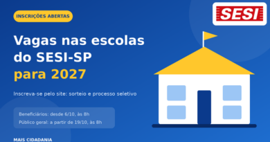 Vagas nas escolas do SESI-SP para 2027: veja como funciona a inscrição inscricoes sesi