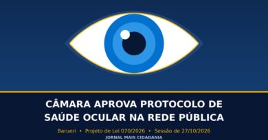Câmara de Barueri aprova protocolo para cuidar da saúde dos olhos na rede pública Câmara de Barueri aprova protocolo para cuidar da saúde dos olhos na rede pública