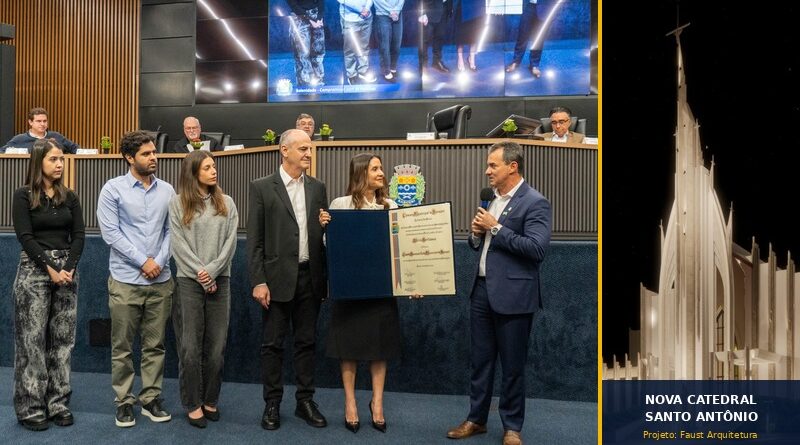 Câmara de Barueri recebeu solenidade com projeto da nova Catedral Santo Antônio e homenagens Câmara de Barueri recebeu solenidade com projeto da nova Catedral Santo Antônio e homenagens